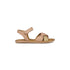 Sandali color nude con cinturini incrociati e dettagli glitterati 10 Baci, Scarpe Bambini, SKU k283000124, Immagine 0